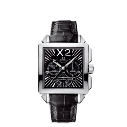 Omega De Ville X2 Co-Axial 37 Chronograph Stainless Steel / Black